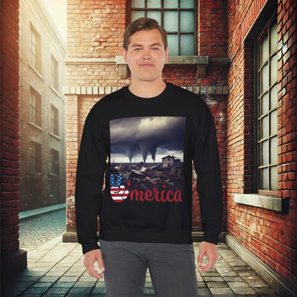 Resilient America Unisex Heavy Blend Crewneck Sweatshirt – Cozy Comfort for Colder Months