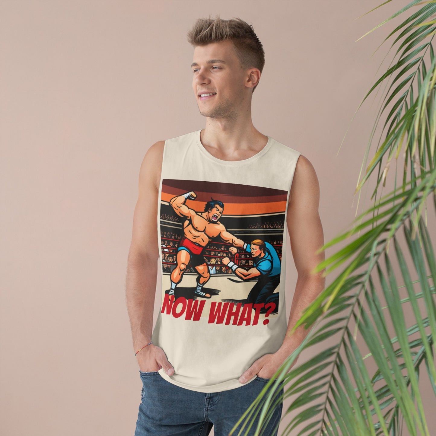 Wrestling NOW WHAT? Unisex Barnard Tank