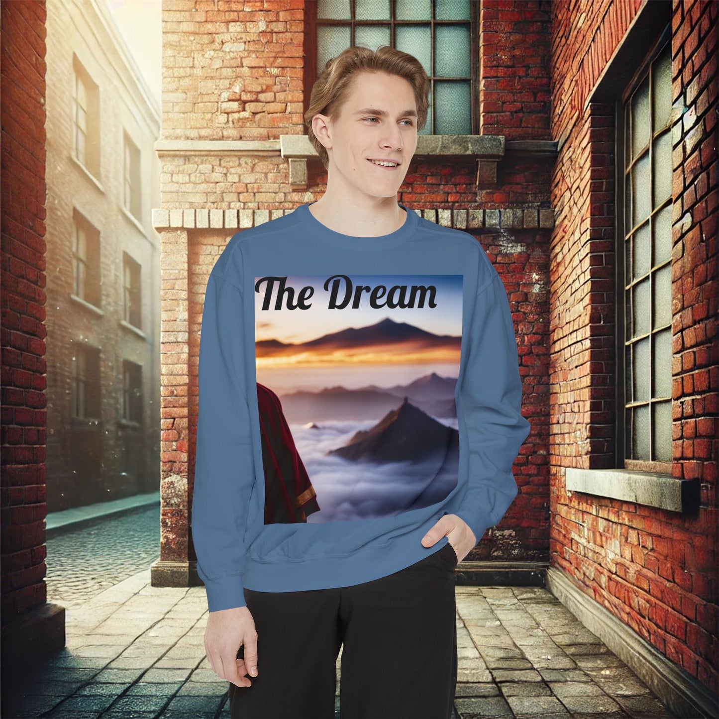 The Dreamscape Unisex Garment-Dyed Sweatshirt – Premium Comfort & Style