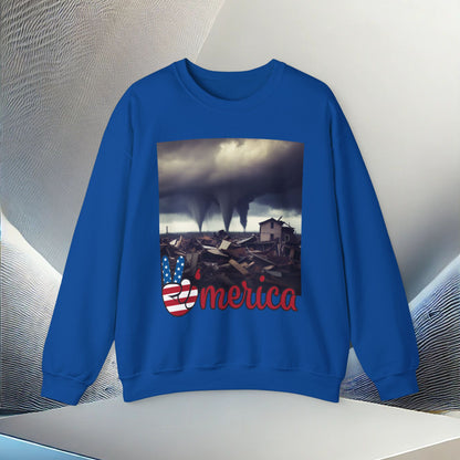 Resilient America Unisex Heavy Blend Crewneck Sweatshirt – Cozy Comfort for Colder Months