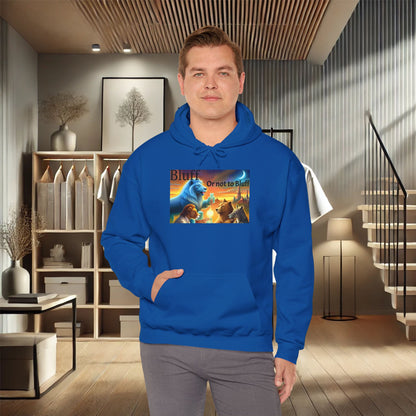 "Bluff or Not" Animal Poker Unisex Heavy Blend Hoodie – Perfect for Cold Days