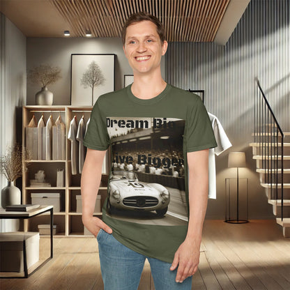 "Dream Big, Live Bigger" Vintage Racing Unisex Soft-Style T-Shirt