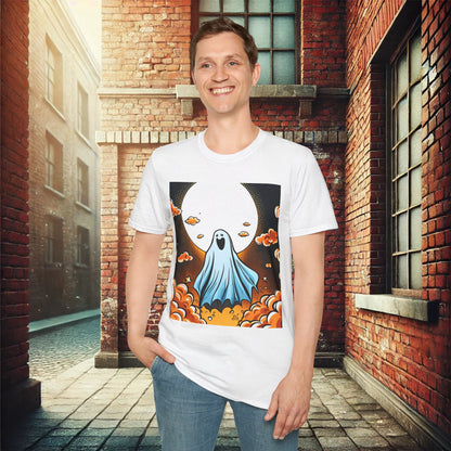 Ghostly Glow Unisex T-Shirt – Hauntingly Fun and Cozy