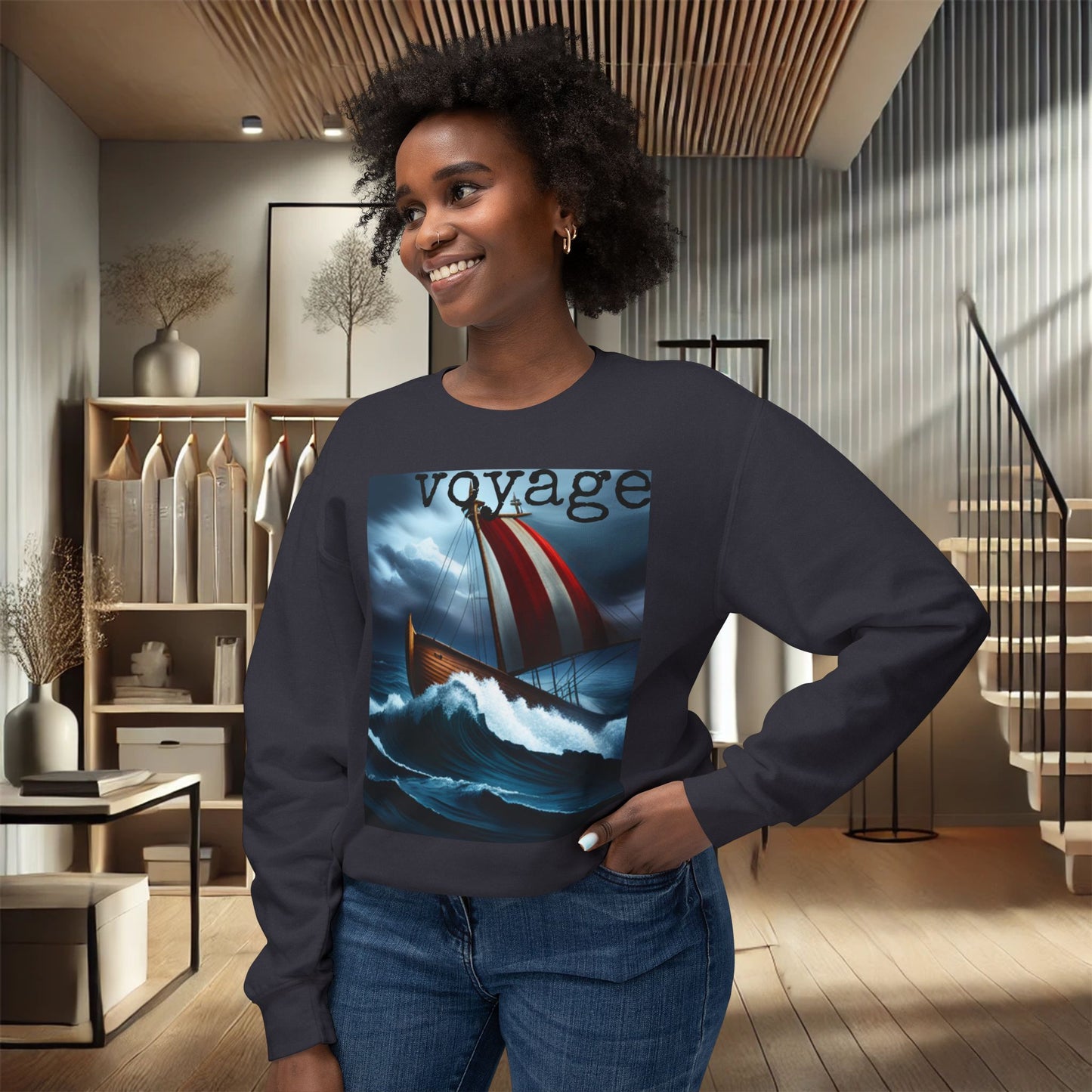 Voyage Adventure Crewneck Sweatshirt – Ultimate Softness & Sustainable Style