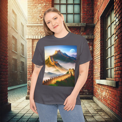 "Majestic Walls of History" Unisex Heavy Cotton T-Shirt