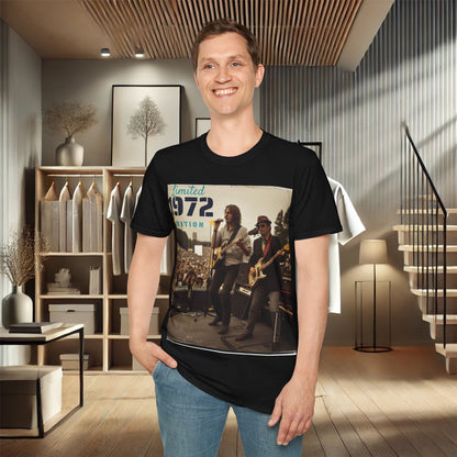 "Vintage 1972 Live" Retro Concert Unisex Soft-Style T-Shirt