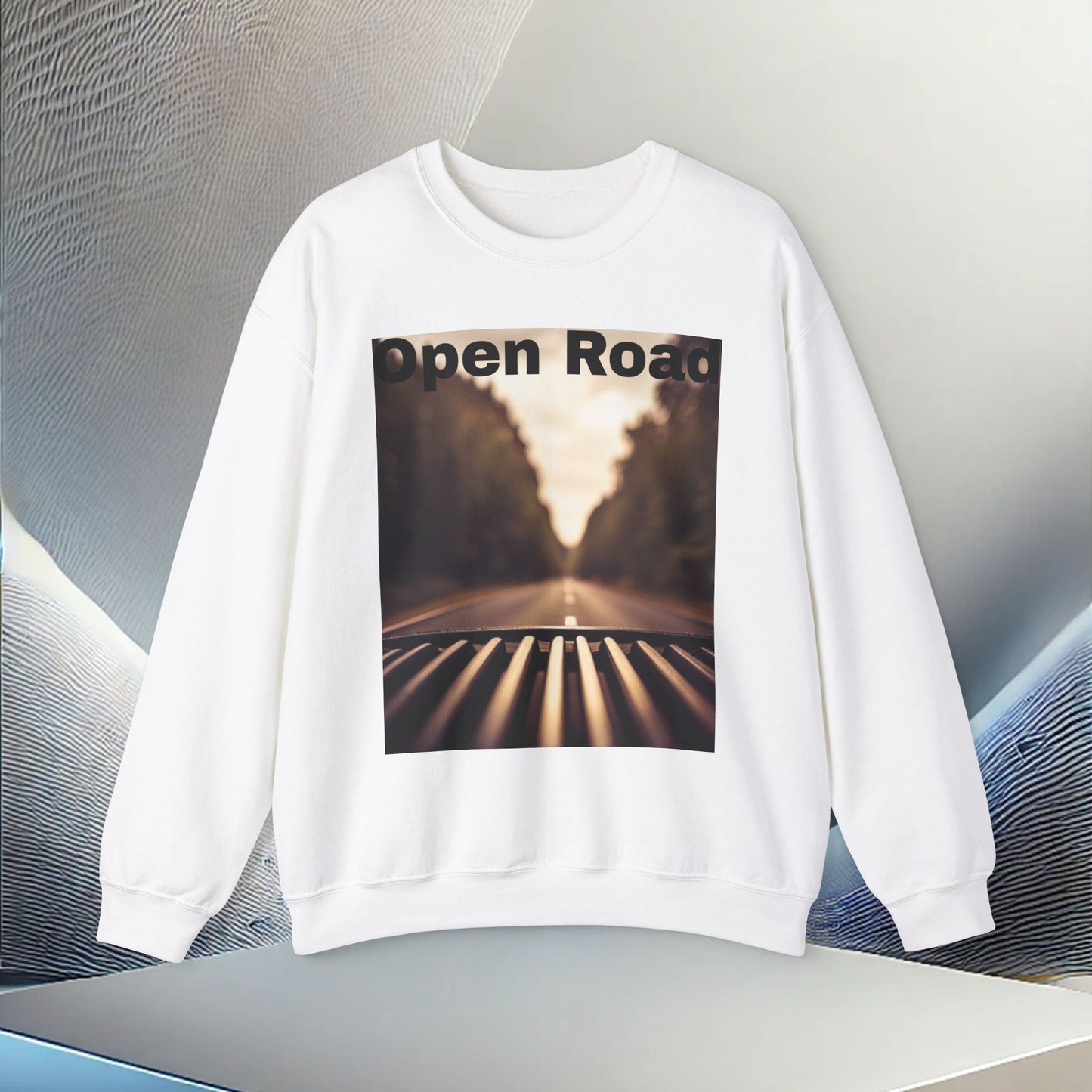 Open Road Adventure Unisex Heavy Blend Crewneck Sweatshirt – Cozy Comfort for Colder Months