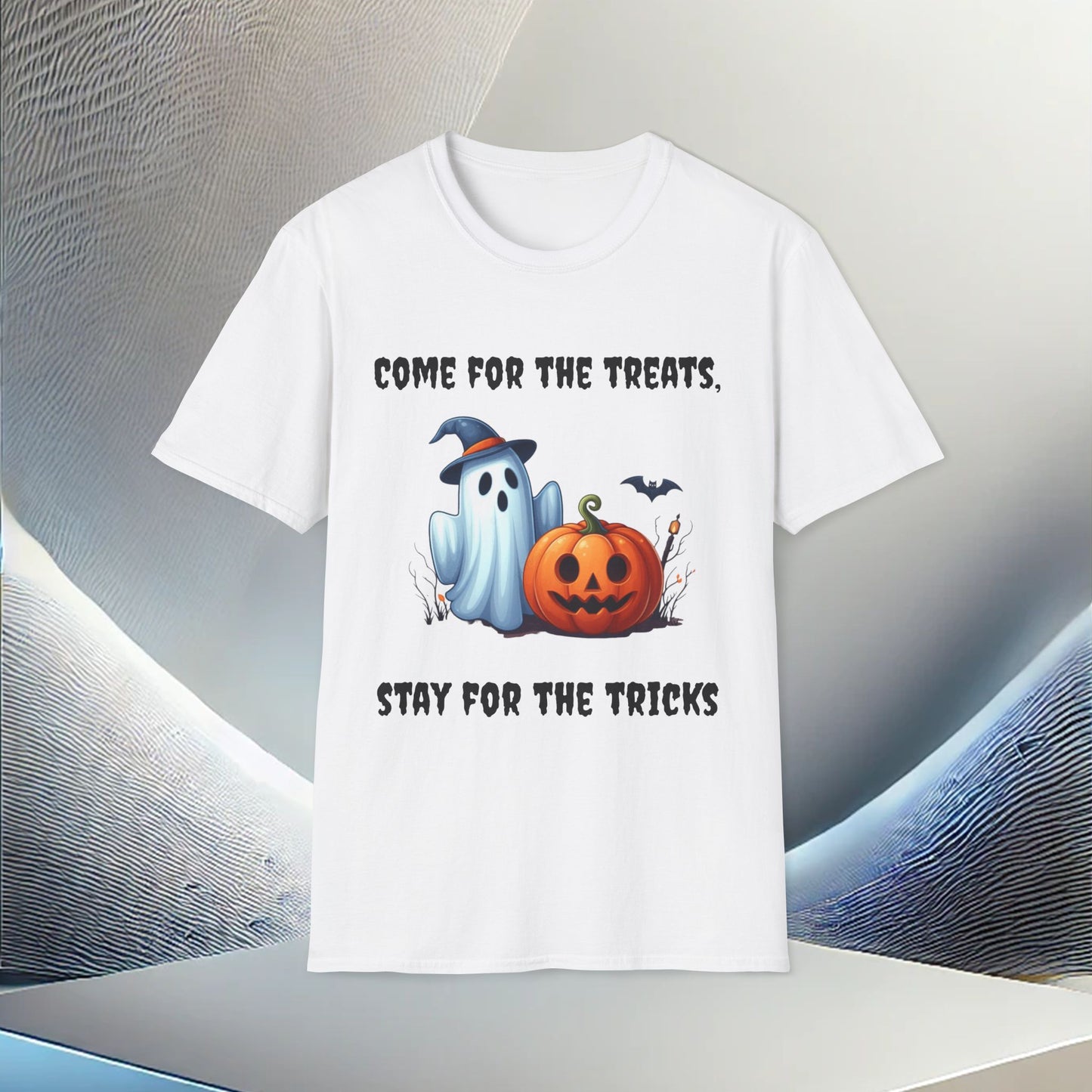 Come for the Treats, Stay for the Tricks Halloween T-Shirt