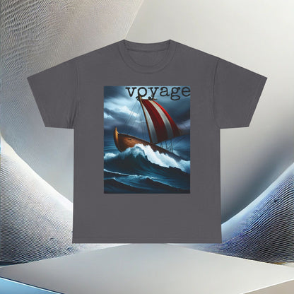 Voyage Adventure Unisex Heavy Cotton T-Shirt Express Delivery available