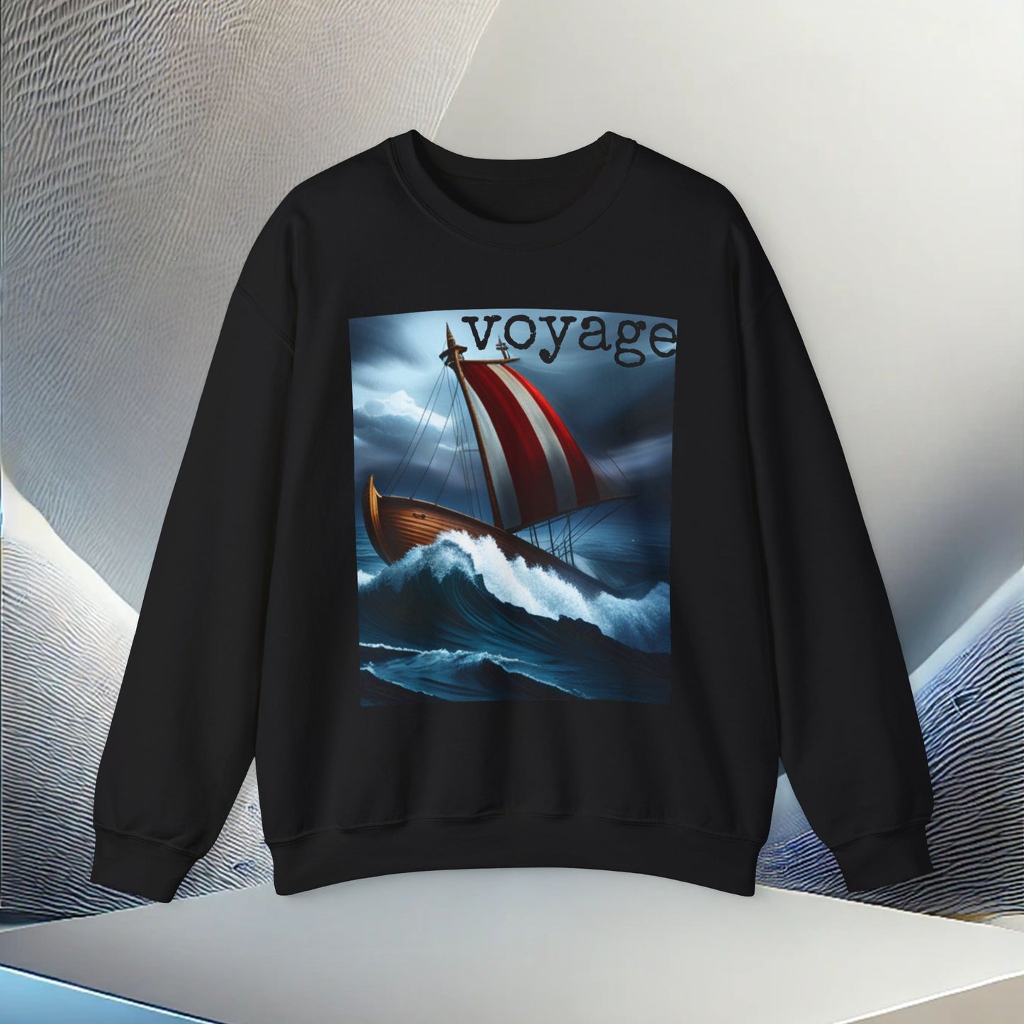 Voyage Adventure Unisex Heavy Blend Crewneck Sweatshirt – Cozy Comfort for Colder Months