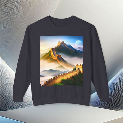 "Majestic Walls of History" Crewneck Sweatshirt – Ultimate Softness & Sustainable Style