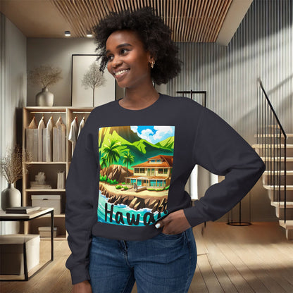 Tropical Paradise Unisex Crewneck Sweatshirt – Ultimate Softness & Sustainable Style