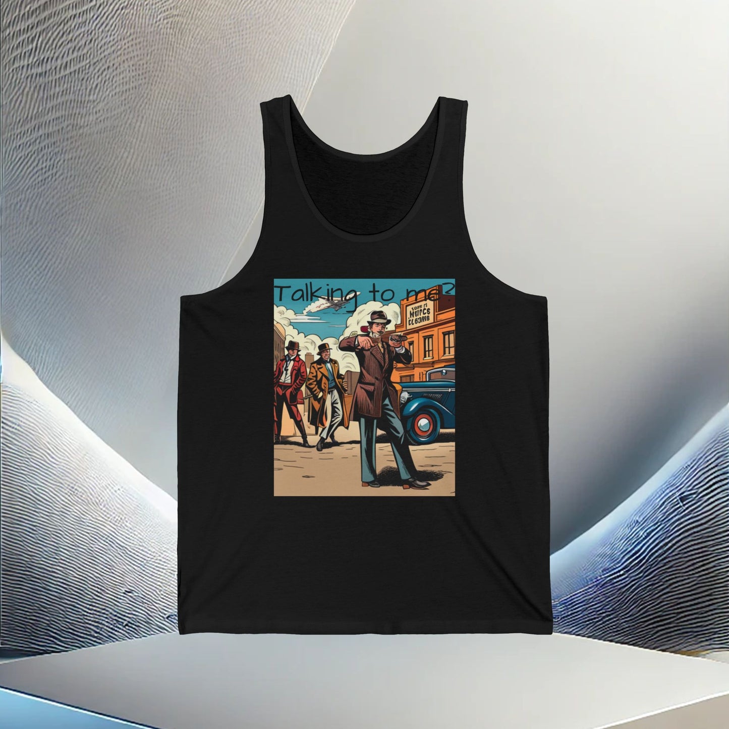 "Vintage Gangster Vibes" Unisex Jersey Tank Top – Vibes All Year Long