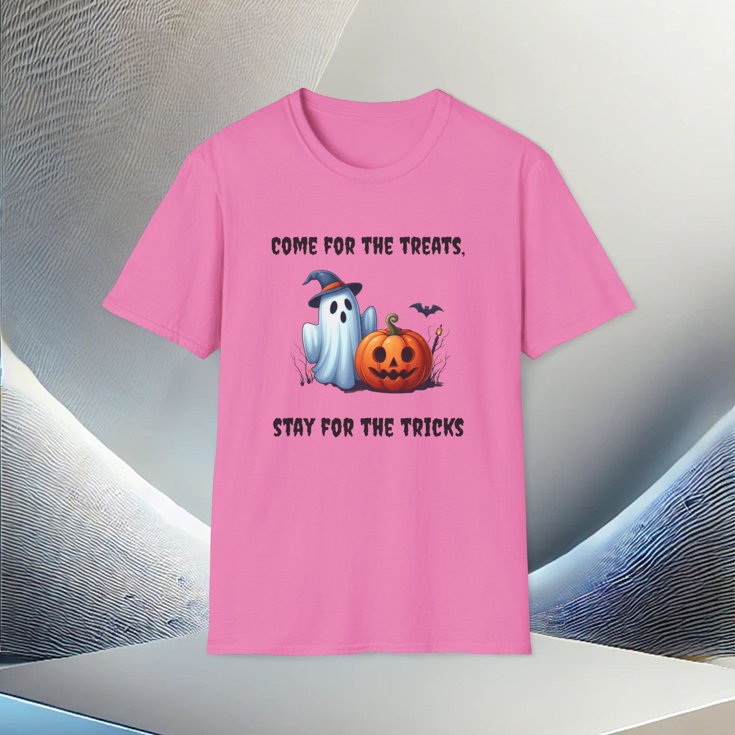 Come for the Treats, Stay for the Tricks Halloween T-Shirt