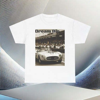 "Dream Big, Live Bigger" Vintage Racing Unisex Heavy Cotton T-Shirt