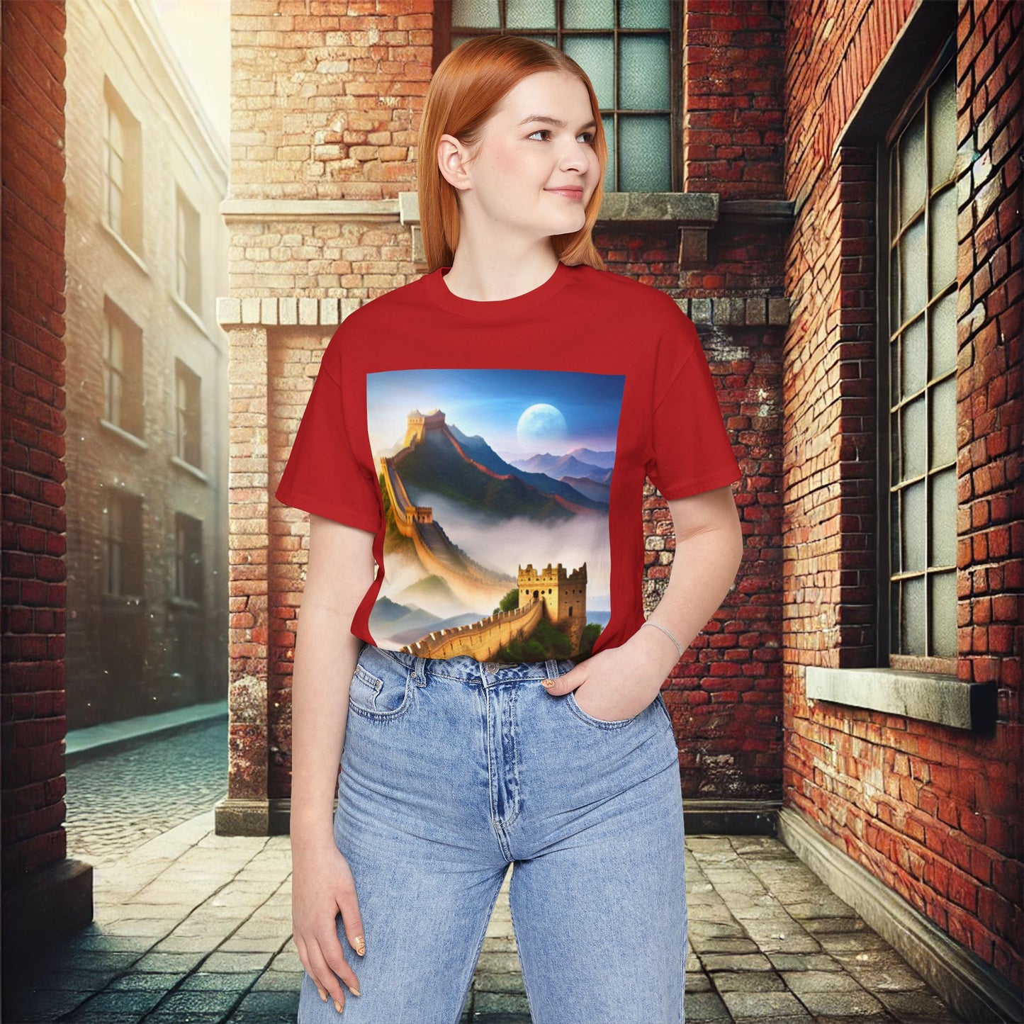 "Majestic Walls of History" Unisex Jersey Short Sleeve T-Shirt