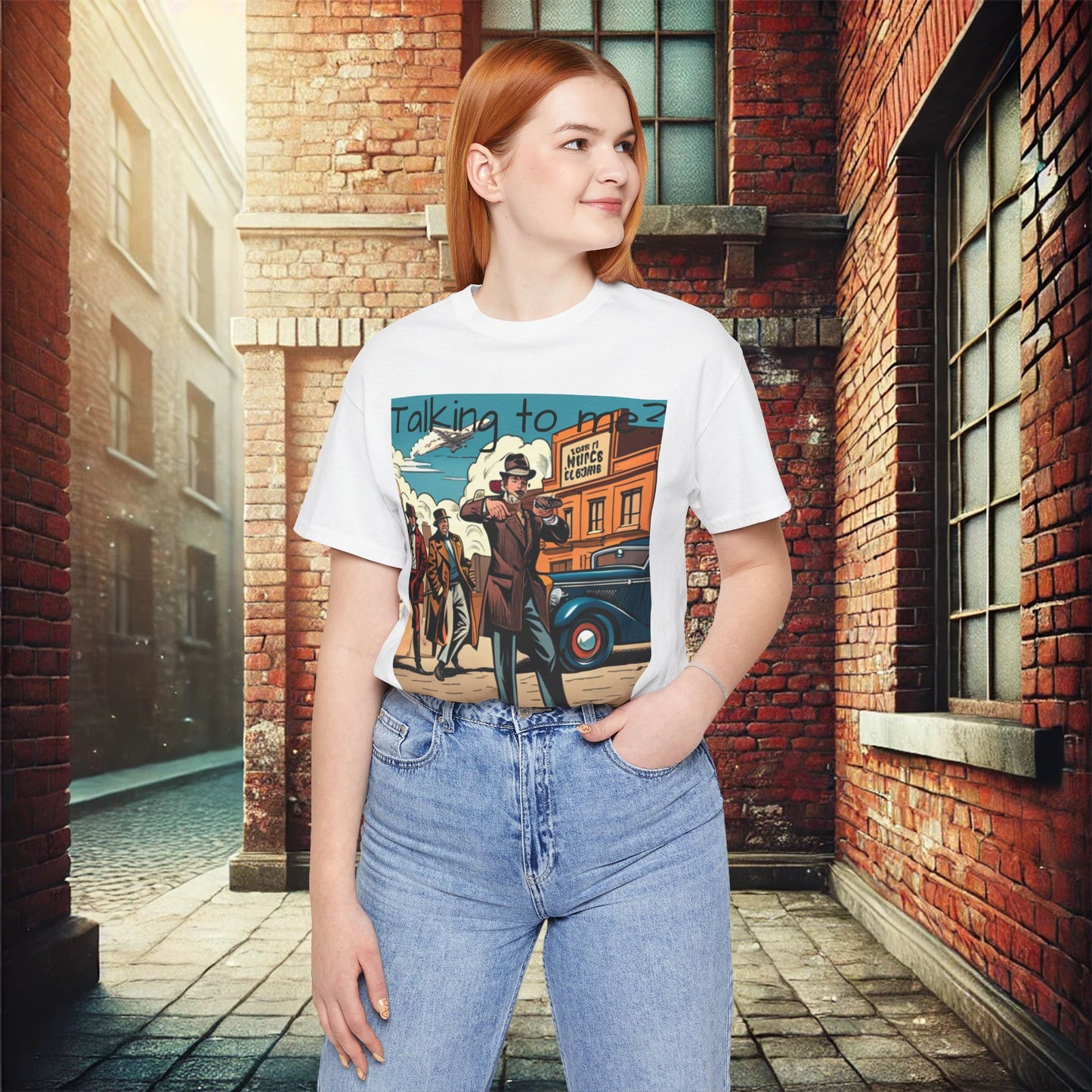 "Vintage Gangster Vibes" Unisex Jersey Short Sleeve T-Shirt