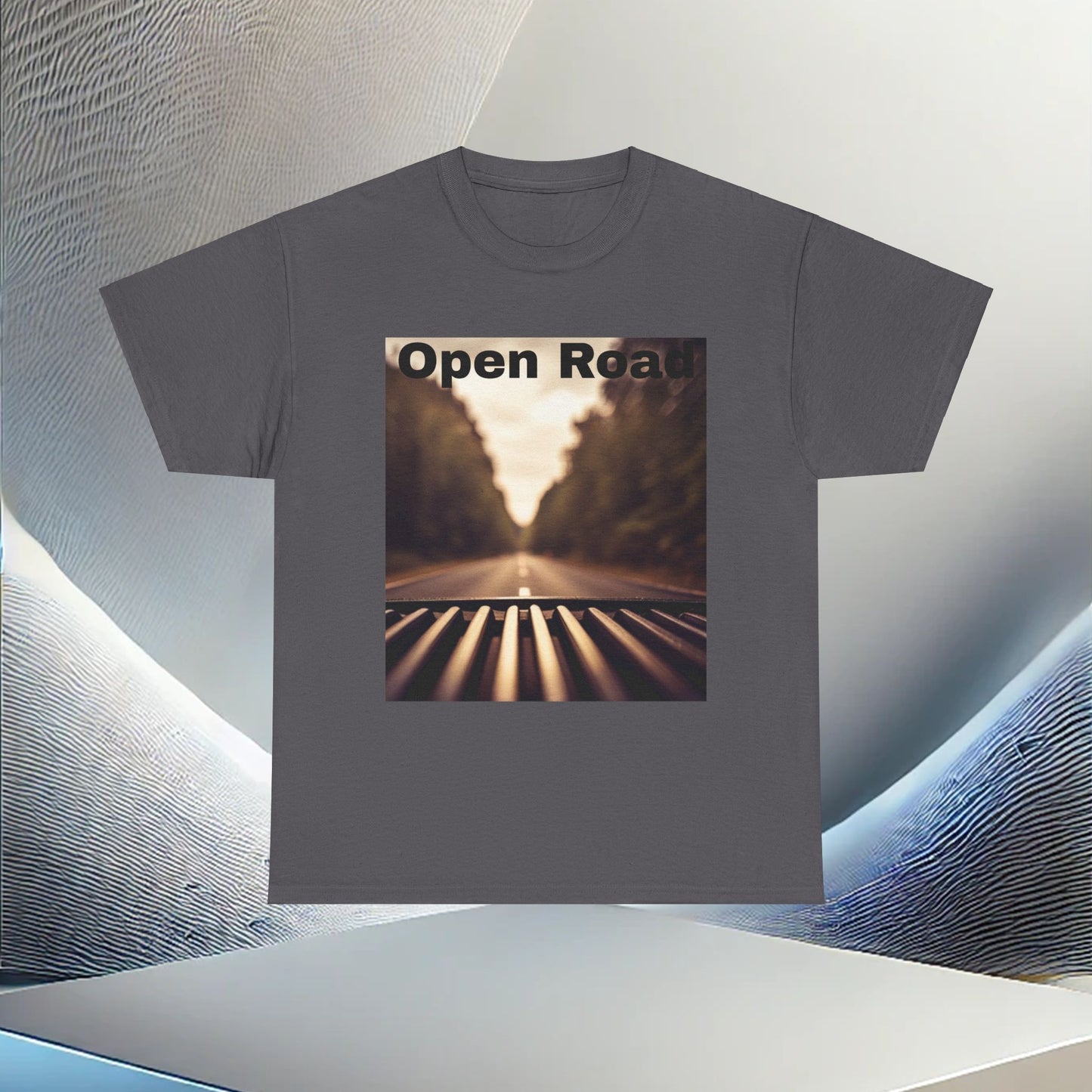 Open Road Adventure Unisex Heavy Cotton T-Shirt Express Delivery available