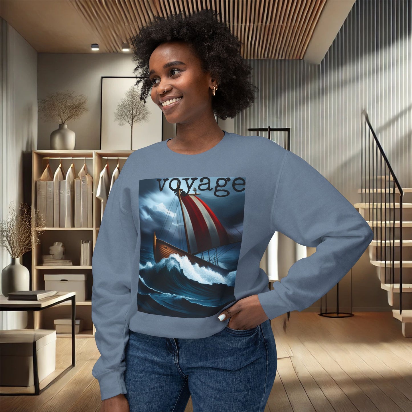 Voyage Adventure Crewneck Sweatshirt – Ultimate Softness & Sustainable Style