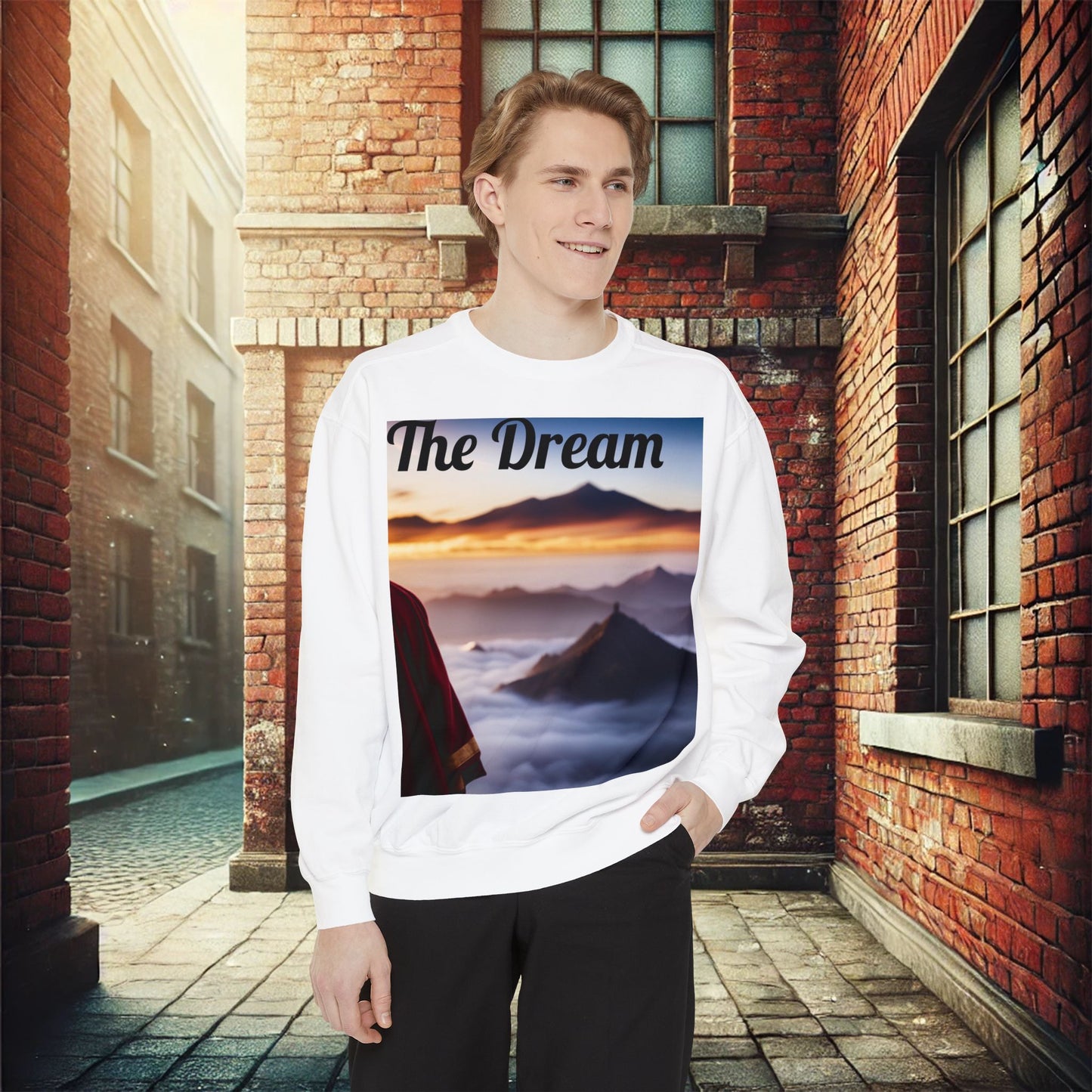 The Dreamscape Unisex Garment-Dyed Sweatshirt – Premium Comfort & Style