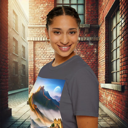 "Majestic Walls of History" Unisex Soft-Style T-Shirt