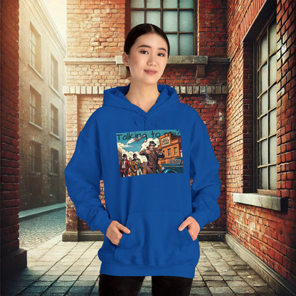 ¿Hablándome? Sudadera con capucha unisex Heavy Blend™ de los años 20