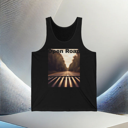 Open Road Adventure Unisex Jersey Tank Top – Vibes All Year Long