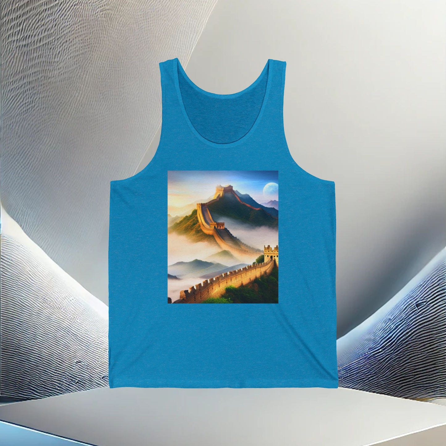 "Majestic Walls of History" Unisex Jersey Tank Top – Vibes All Year Long