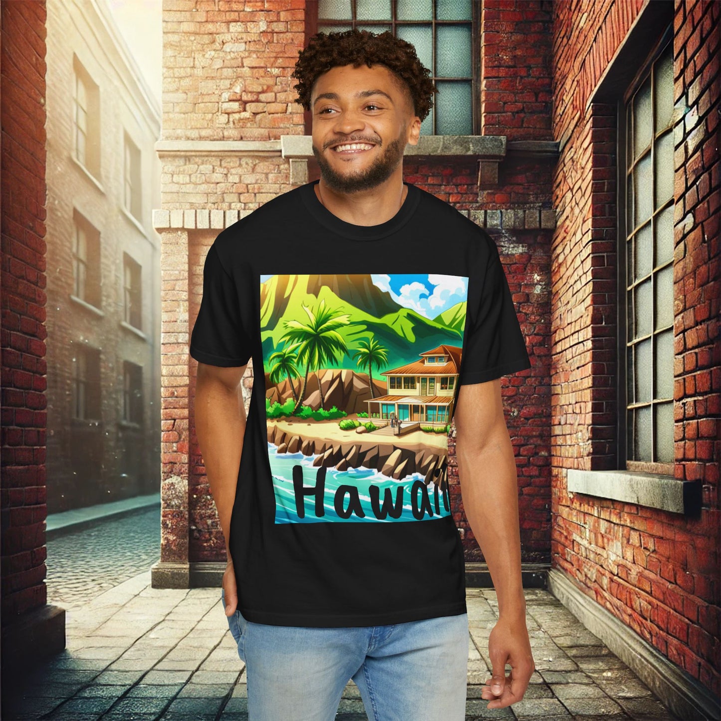 Tropical Paradise Garment Dyed T-Shirt