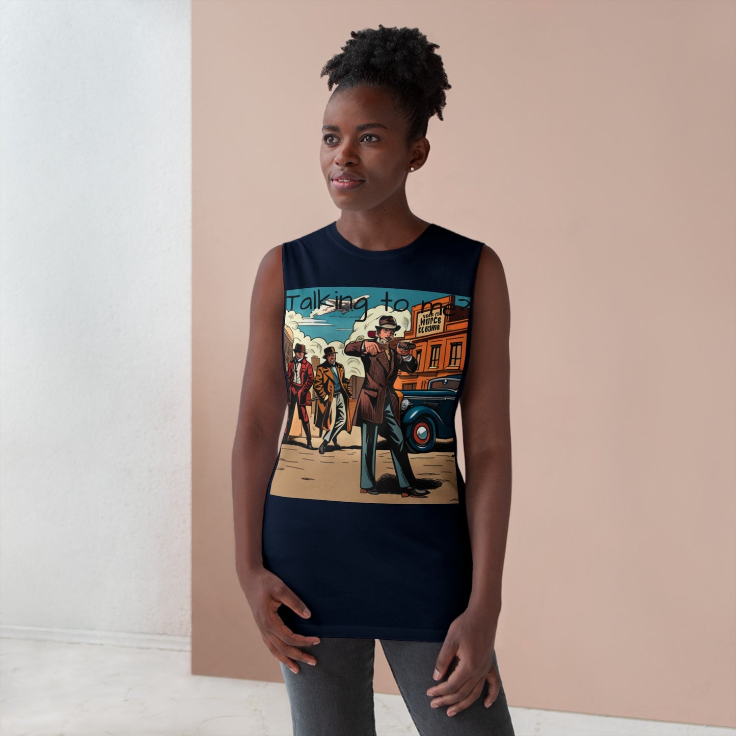 Talking to me? 1920s Unisex Barnard Tank