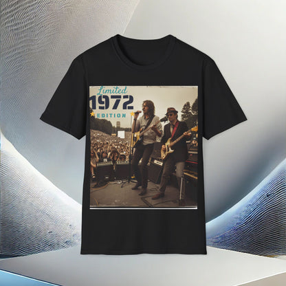 "Vintage 1972 Live" Retro Concert Unisex Soft-Style T-Shirt