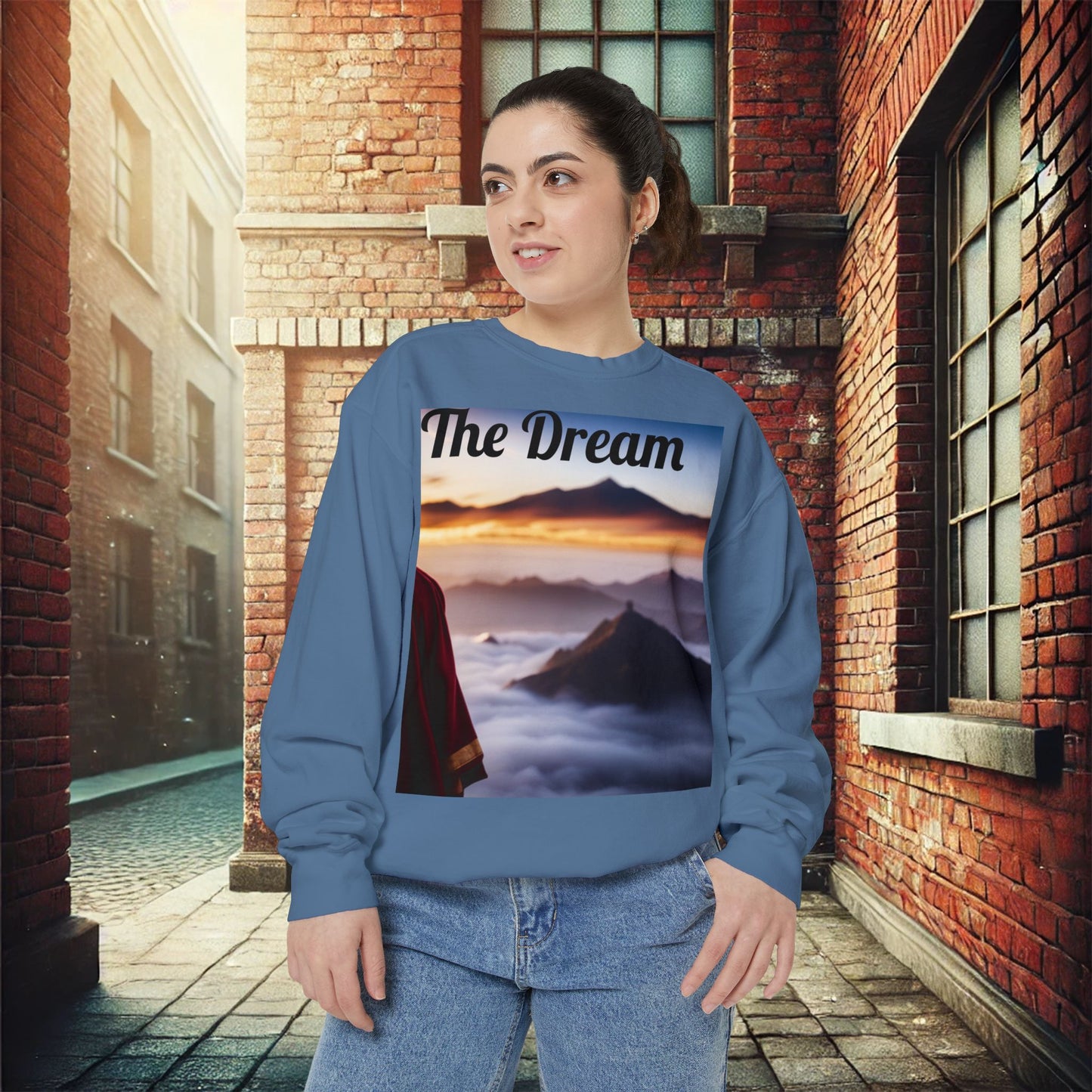 The Dreamscape Unisex Garment-Dyed Sweatshirt – Premium Comfort & Style