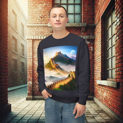 "Majestic Walls of History" Crewneck Sweatshirt – Ultimate Softness & Sustainable Style