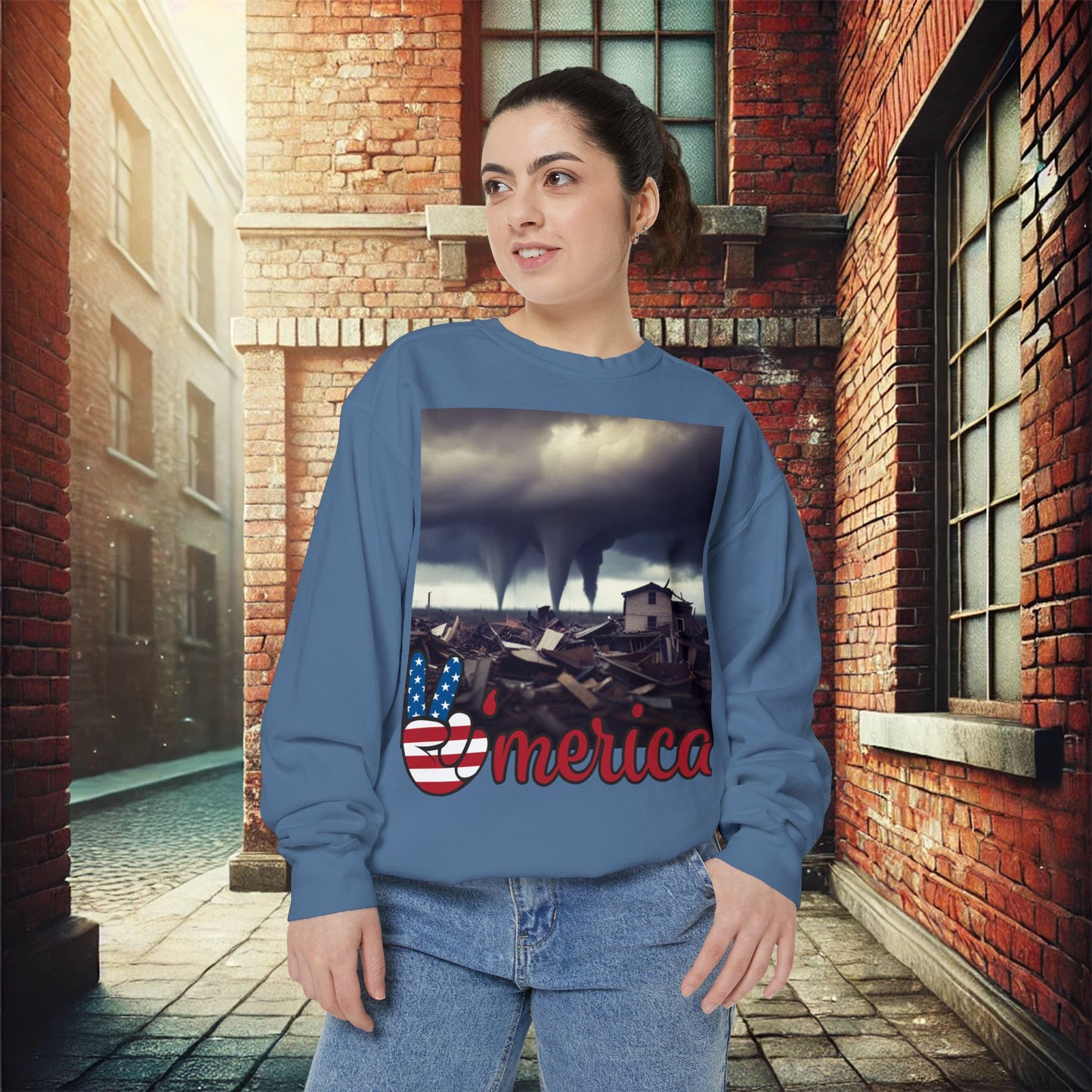 Resilient America Unisex Garment-Dyed Sweatshirt – Premium Comfort & Style