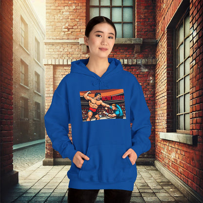 "Now What?" Wrestling Champion Unisex Heavy Blend Hoodie – Perfect for Cold Days