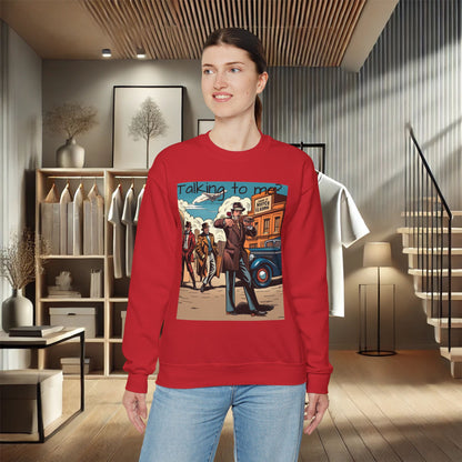 "Vintage Gangster Vibes" Unisex Heavy Blend Crewneck Sweatshirt – Cozy Comfort for Colder Months