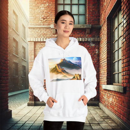 "Majestic Walls of History" Unisex Heavy Blend Hoodie – Perfect for Cold Days