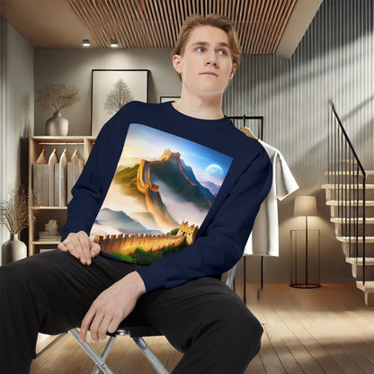 "Majestic Walls of History" Unisex Garment-Dyed Sweatshirt – Premium Comfort & Style