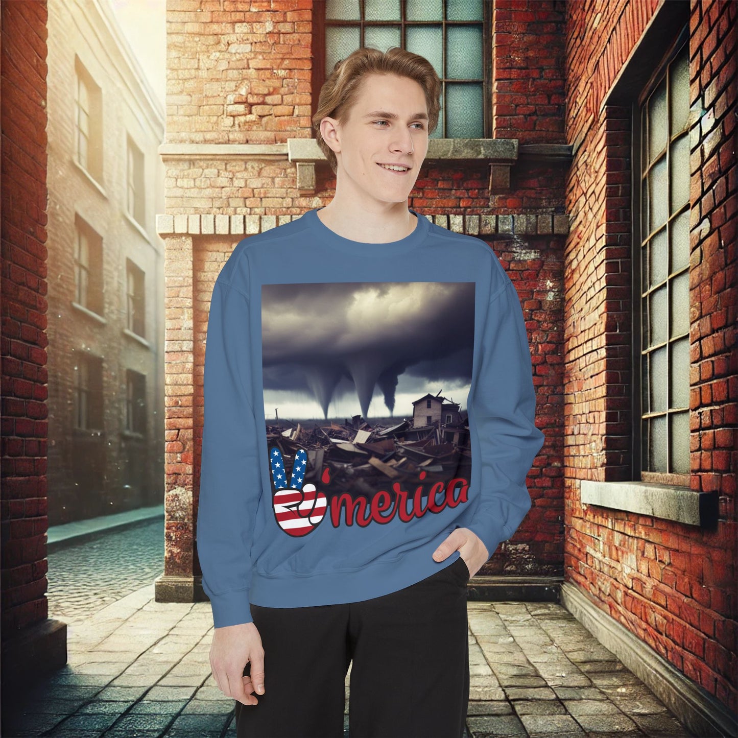 Resilient America Unisex Garment-Dyed Sweatshirt – Premium Comfort & Style