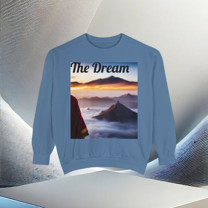 The Dreamscape Unisex Garment-Dyed Sweatshirt – Premium Comfort & Style