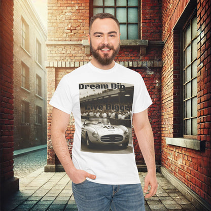 "Dream Big, Live Bigger" Vintage Racing Unisex Heavy Cotton T-Shirt