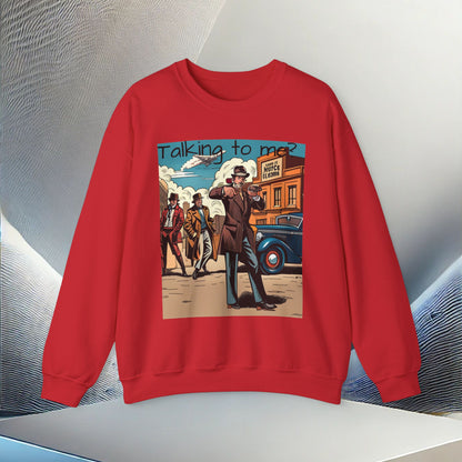 "Vintage Gangster Vibes" Unisex Heavy Blend Crewneck Sweatshirt – Cozy Comfort for Colder Months