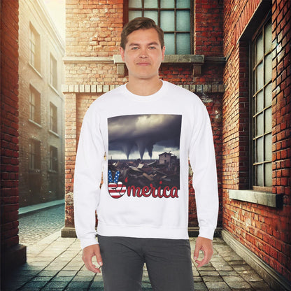 Resilient America Unisex Heavy Blend Crewneck Sweatshirt – Cozy Comfort for Colder Months