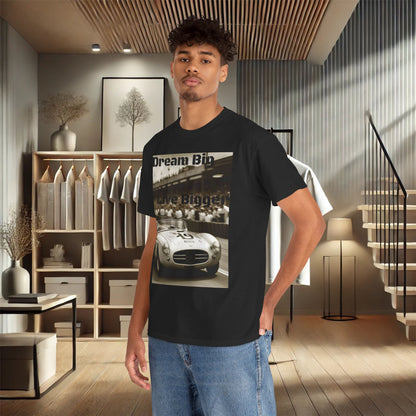 "Dream Big, Live Bigger" Vintage Racing Unisex Heavy Cotton T-Shirt