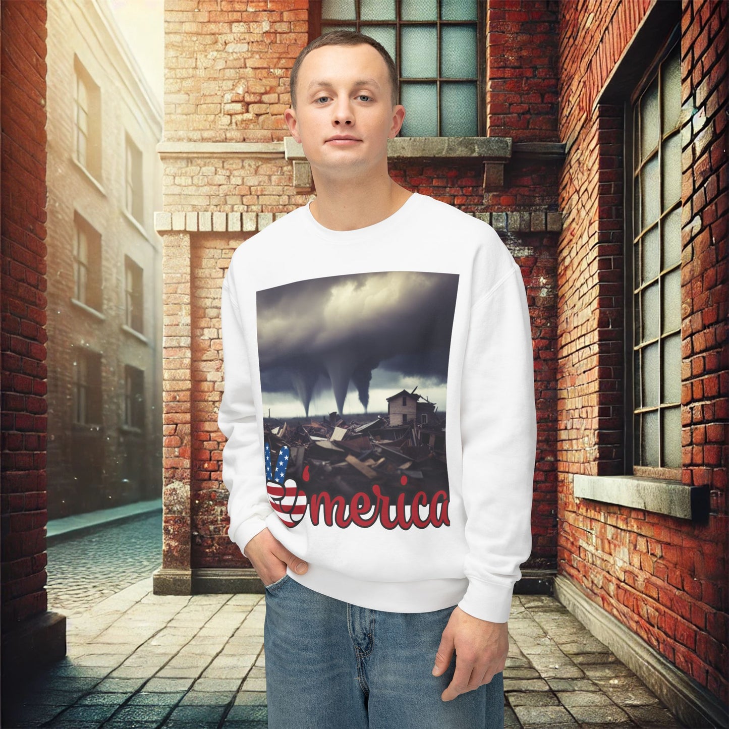 Resilient America Crewneck Sweatshirt – Ultimate Softness & Sustainable Style