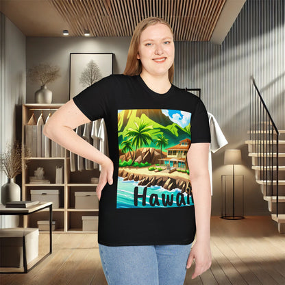 Tropical Paradise Unisex Soft-Style T-Shirt