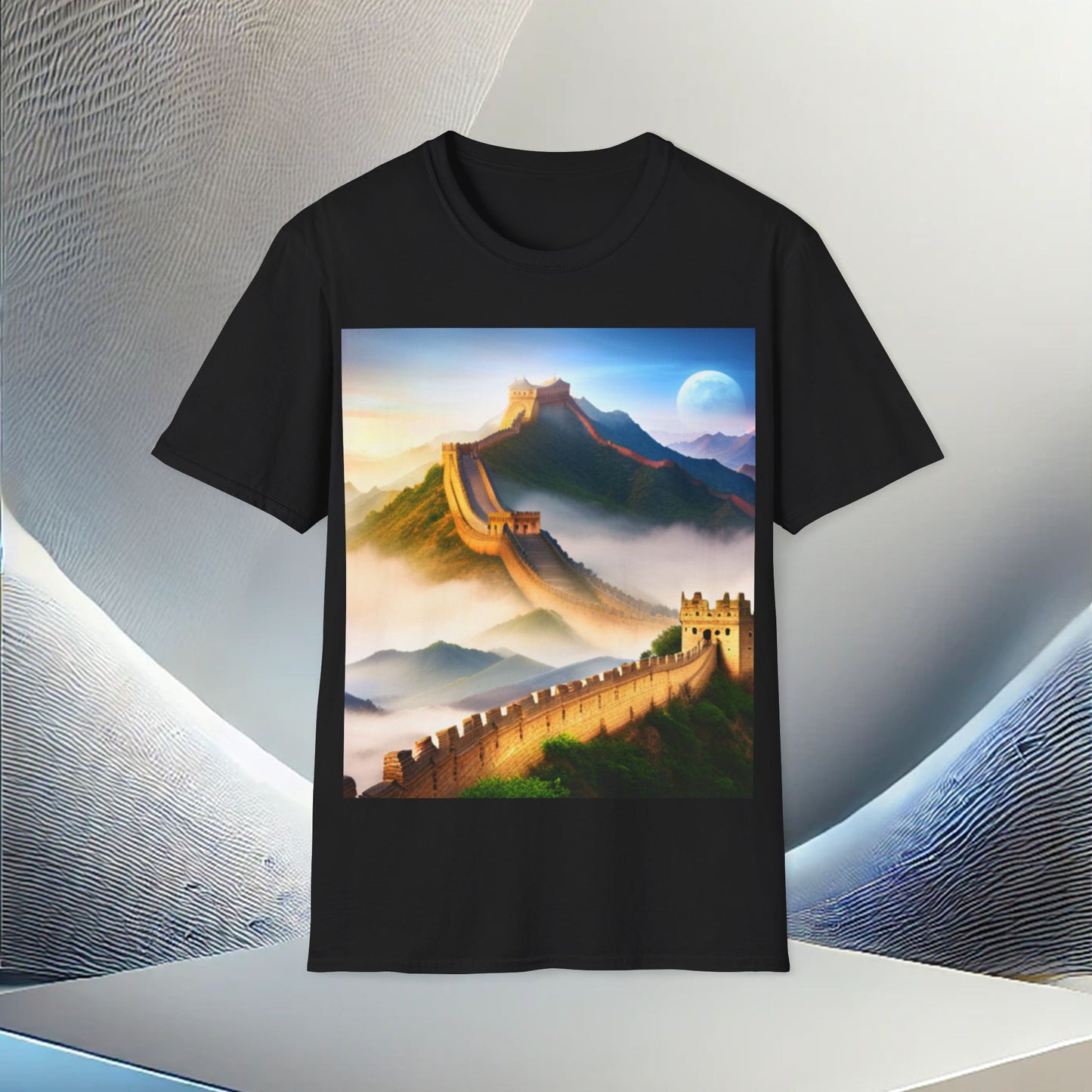 "Majestic Walls of History" Unisex Soft-Style T-Shirt