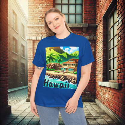 Tropical Paradise Unisex Heavy Cotton T-Shirt