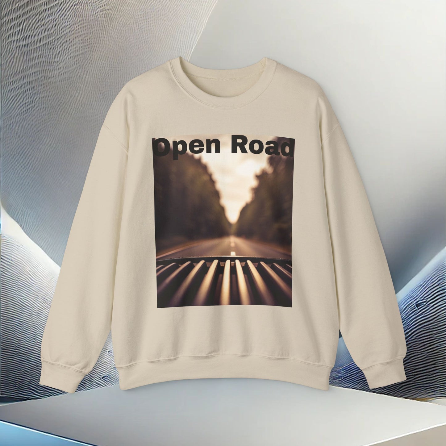 Open Road Adventure Unisex Heavy Blend Crewneck Sweatshirt – Cozy Comfort for Colder Months