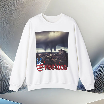 Resilient America Unisex Heavy Blend Crewneck Sweatshirt – Cozy Comfort for Colder Months